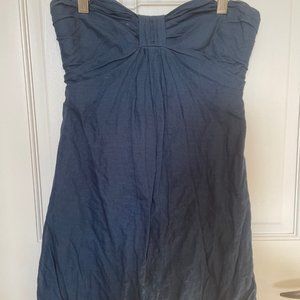J. Crew blue strapless cocktail dress 00